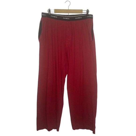 Hanes Other - Hanes Mens Pajama Pants Red